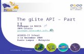 The gLite API – Part II