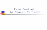 Pain Control  in Cancer Patients