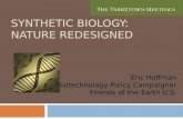 Synthetic Biology:  Nature Redesigned