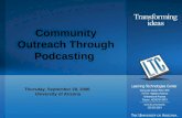 Community Outreach Through Podcasting