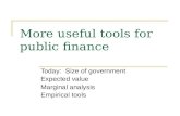 More useful tools for public finance