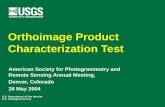 Orthoimage Product Characterization Test