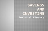 Savings and investing