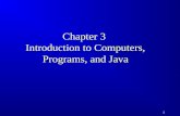 Chapter 3  Introduction to Computers, Programs, and Java