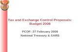 Tax and Exchange Control Proposals: Budget 2008