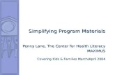 Simplifying Program Materials