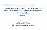 Experience and Goals of the ROK in Regional Mineral Sector Development Cooperation