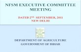 NFSM  EXECUTIVE COMMITTEE   MEETING DATED  2 ND   SEPTEMBER, 2011 NEW DELHI