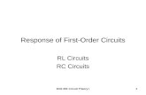 Response of First-Order Circuits