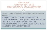 AIP—Math   October 28 th , 2010 PROFESSIONAL COLLABORATION