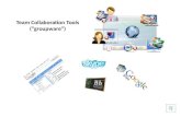 Team Collaboration Tools (“groupware”)