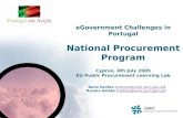 Knowledge Society Agency 2.  eGovernment in Portugal 3.  National Public Procurement Program
