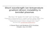 Short wavelength ion temperature gradient driven instability in toroidal plasmas