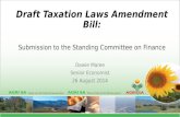 Draft Taxation Laws Amendment Bill: Submission to the Standing Committee on Finance
