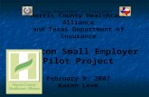 Harris County Healthcare Alliance and Texas Department of Insurance Houston Small Employer