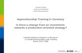 Harald Pfeifer Gudrun Schönfeld Felix Wenzelmann Apprenticeship Training in Germany  –