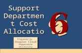 Support Department Cost Allocation