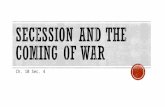 Secession and the coming of war