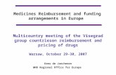 Medicines Reimbursement and funding arrangements in Europe