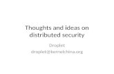 Thoughts and ideas on distributed security