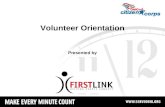 Volunteer Orientation Presented by