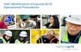 UNC Modification Proposal 0275  Operational Procedures