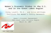 Women’s Economic Status in the U.S. and in the Great Lakes Region