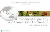 Bank Indonesia policy on Financial Inclusion