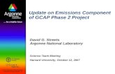 Update on Emissions Component of GCAP Phase 2 Project