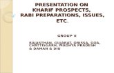 PRESENTATION ON  KHARIF PROSPECTS,  RABI PREPARATIONS, ISSUES, ETC .