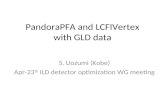 PandoraPFA and LCFIVertex with GLD data