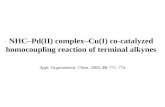 NHC–Pd(II) complex–Cu(I) co-catalyzed homocoupling reaction of terminal alkynes