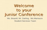 Welcome  to your  Junior Conference