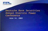 Deutsche Bank Securities Annual Electric Power Conference