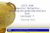 CSCI-690 C omputer Networks: Shrinking the globe one click at a time Lecture 7