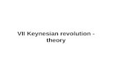 VII Keynesian revolution - theory