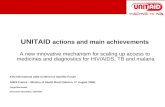 UNITAID  actions and main achievements