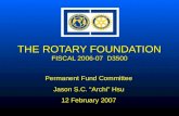 THE ROTARY FOUNDATION FISCAL 2006-07  D3500