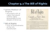 Chapter 9.2 The Bill of Rights