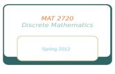 MAT 2720 Discrete Mathematics