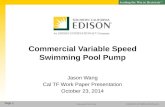 Commercial Variable Speed Swimming Pool Pump