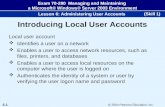 Introducing Local User Accounts