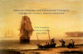 Adverse Selection and Institutional Change in Eighteenth Century Marine Insurance