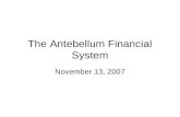 The Antebellum Financial System