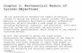 Chapter 2: Mathematical Models of Systems  O bjectives