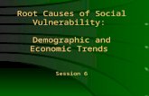 Root Causes of Social Vulnerability:  Demographic and Economic Trends  Session 6