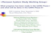 National Working Group Members ：  Jun Matsumoto* (Univ. Tokyo), Hiroaki Ueda* (Univ. Tsukuba),