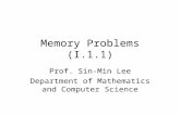Memory Problems (I.1.1)