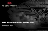 IBM SCPM Forecast Macro Tool