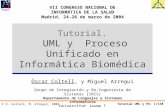Tutorial. UML y  Proceso Unificado en Informática Biomédica